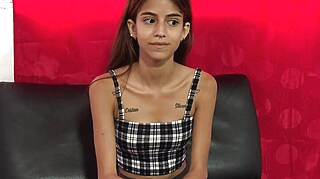Sexy schoolgirl student does everything possible not to expel her from the university blowjob amateur pov