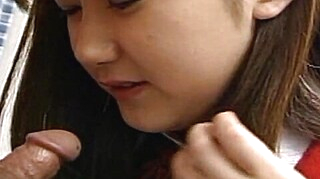 School girl from Japan let her friend fuck her brunette cumshot big tits